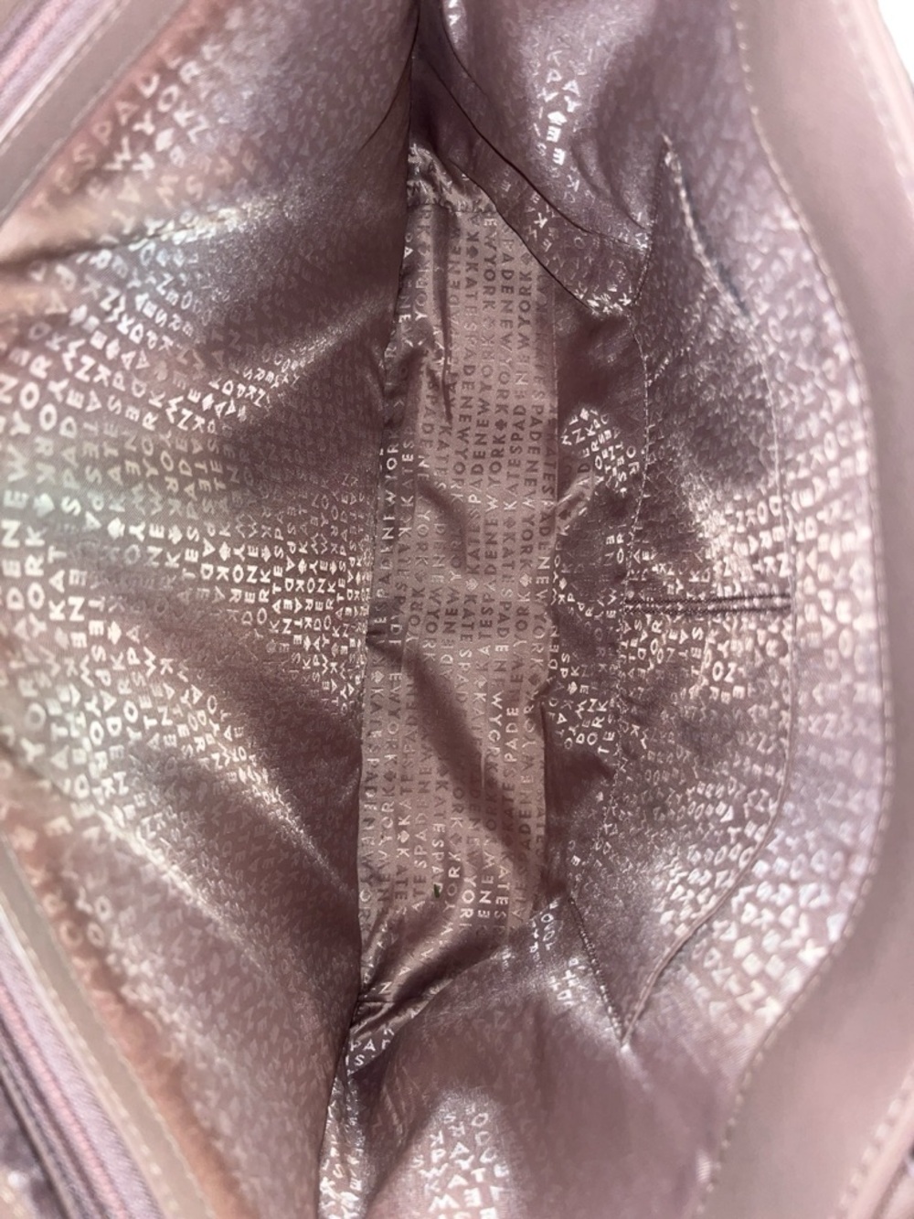 Kate Spade Dusty Pink Leather Tote Bag with Padded Interior Laptop Zipper Pocket - Picture 10 of 12